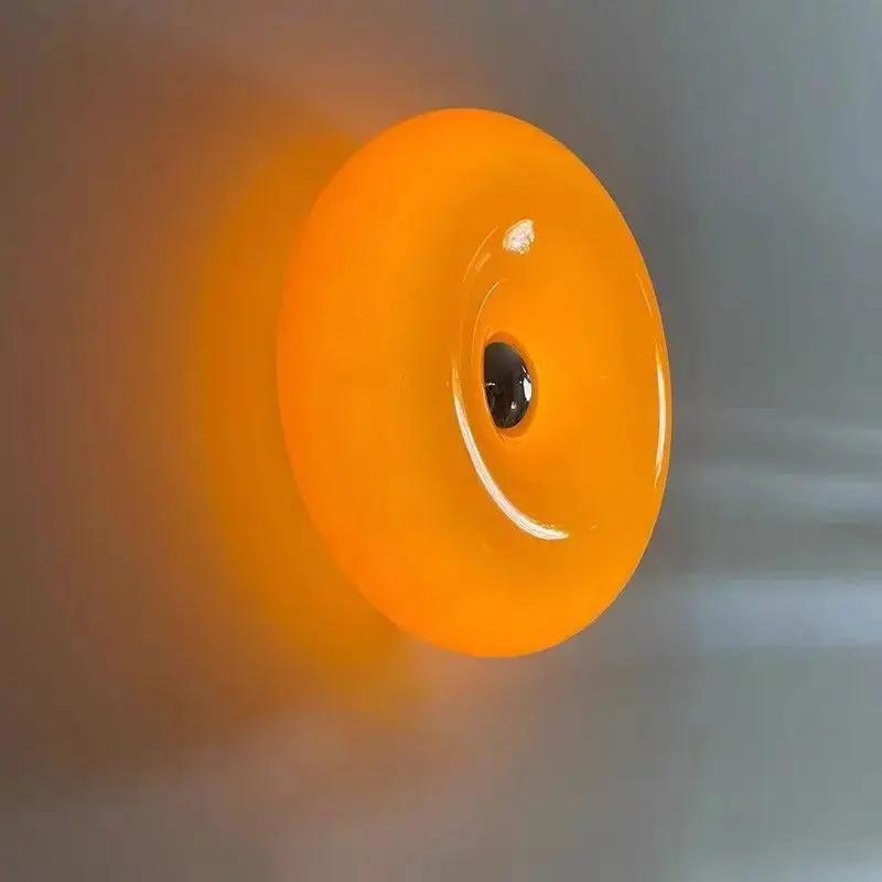 Дизайнерский настенный светильник Donut, стеклянный настенный светильник для гостиной, спальни, прихожей, лестницы, балкона, домашнего декора, светильника