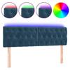 VidaXL LED Headboard Bedroom Furniture Double Bed Accessory Head of Bed Frame Interior Dark Blue 3122006