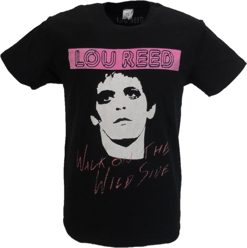 Unisexs Black Official Lou Reed Walk On The Wildside T Shirt