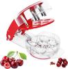 Cherry Pitter Brighoot Multi Cherry Pitter Tool Cherries Corer with Lock Design for Making Cherry Jam Six cherries at one time