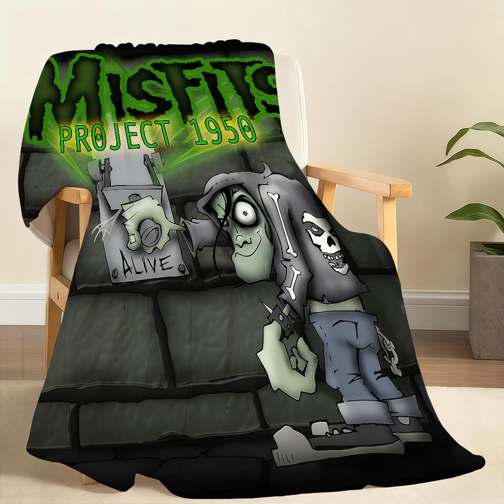 Rock Band MMisfitSS Blanket Soft Throw Blanket for Home Bedroom Bed Sofa Picnic Travel Office Rest Cover Blanket Gift