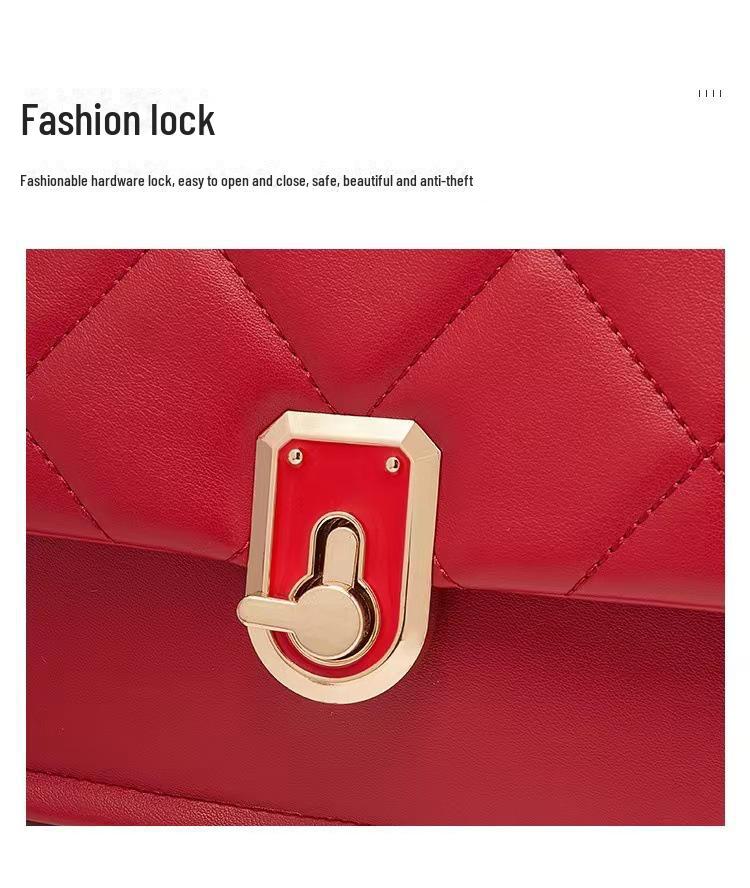 Женская красная свадебная сумочка: Модная вместительная сумка 2024 года, украшенная бриллиантами