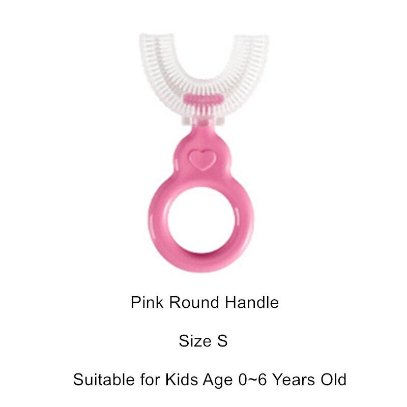 1 шт., детская зубная щетка U-образной формы, детская силиконовая зубная щетка для детей, ручная тренировочная щетка для зубов для малышей, щетка для чистки рта