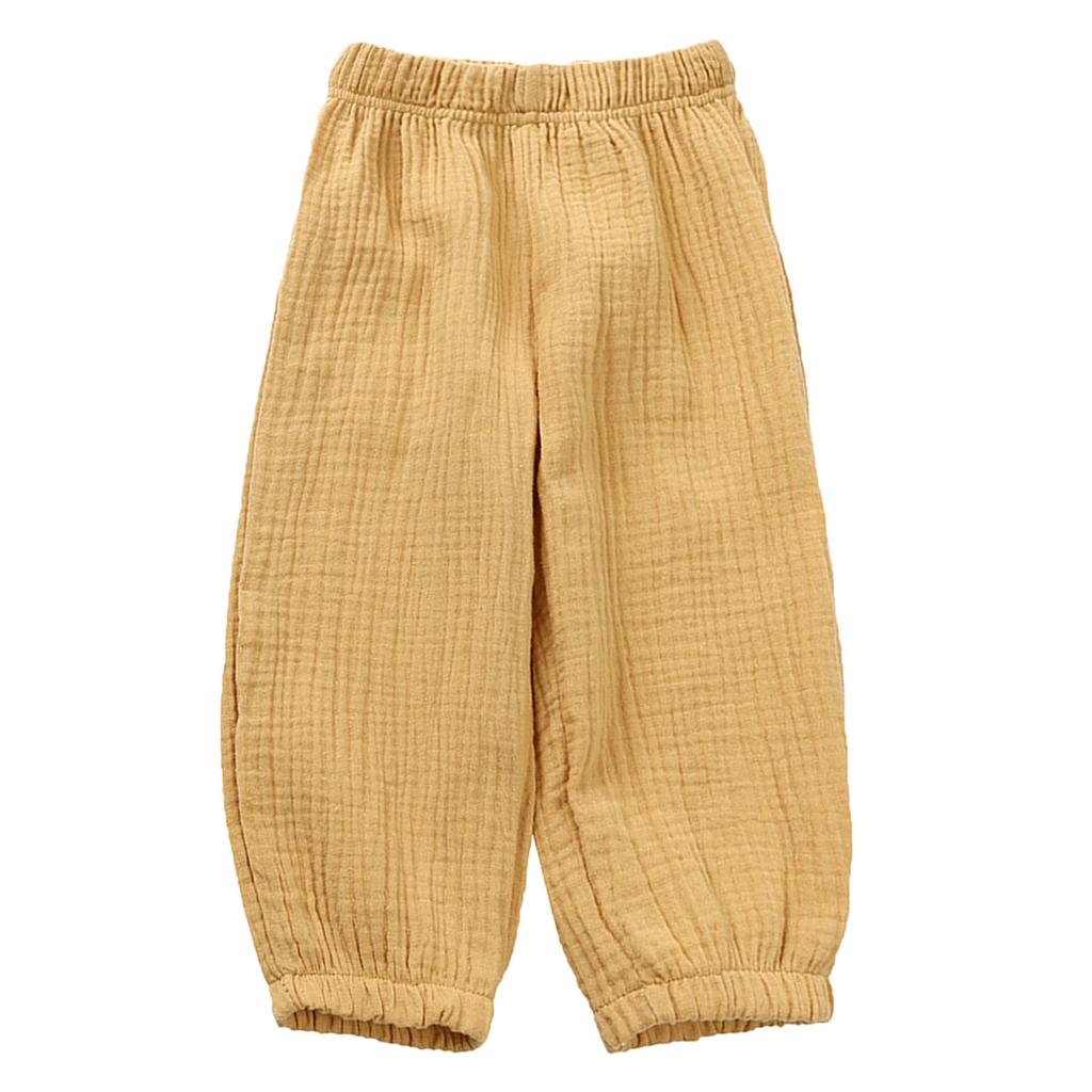 Children's Baby Girls Boys Summer Linen Trousers Bloomers Cotton Long Trousers Casual Harem Pants
