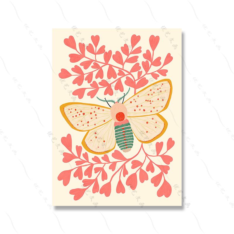 Гриб Бабочка Вдохновляющие цитаты Плакаты и принты Бохо Детская Настенная картина Картина на холсте Скандинавский декор для гостиной