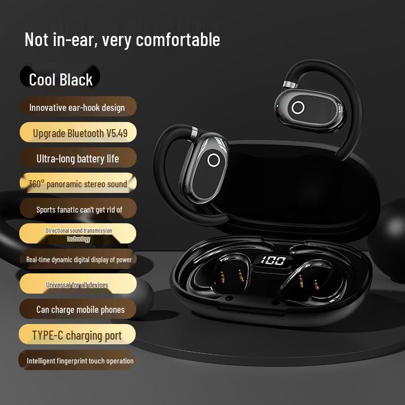 Горячие Продажи За Рубежом Беспроводные Bluetooth Наушники с Открытым Акустическим Оформлением и Сверхдолгим Сроком Работы для Игр, Спорта и HD-Звонков