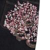 Джинсовые брюки с вышивкой Cherry Blossom Selvedge Y2k Retro Casual Baggy Wide Leg Jeans High Quality Hiphop Streetwear