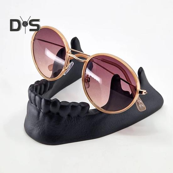 Держатель для телефона в виде черепа, подставка для очков из смолы, украшение для рабочего стола, сверхпрочная нескользящая настольная стойка для очков для мобильного телефона, подарок на Хэллоуин