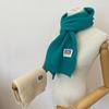 Super Beautiful Ins Korean Style Solid Color Scarf Wool Student White Scarf Korean New Girl Labeling Warm