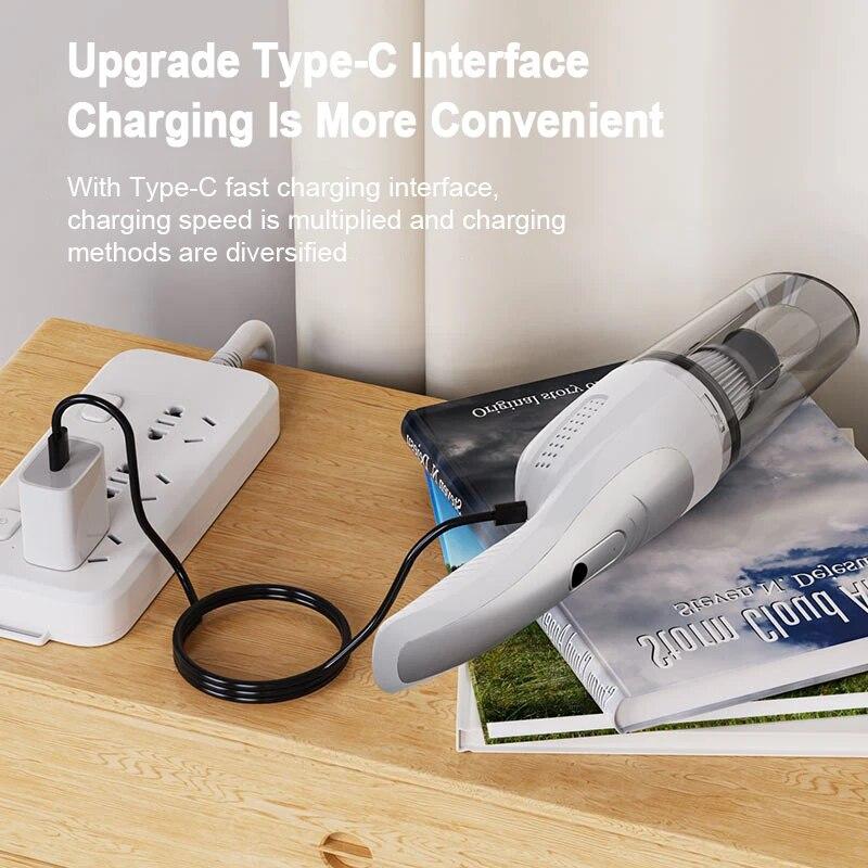 New 30000Pa Wireless Vacuum Cleaner Handheld Powerful Car Household Dual-purpose Portable Vacuum Cleaner Robot Carpet Pet Hair Cleaning