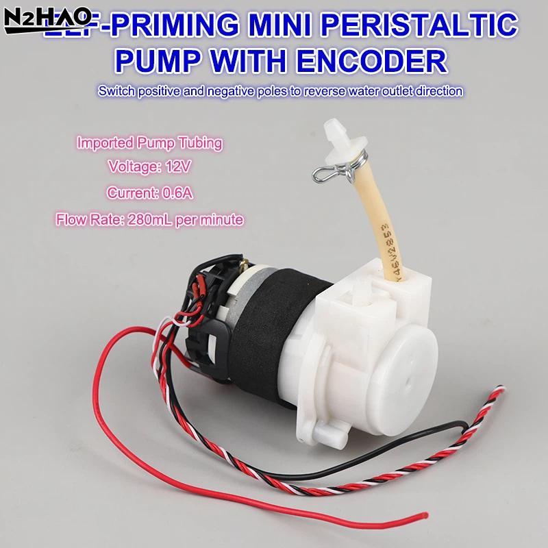 Mini Peristaltic Pump NEW DC 5V-12V Small Mini Peristaltic Pump Dosing Pump Micro Self-priming Suction Liquid Lab Metering Pump