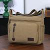 Men's Multi Pocket Casual Shoulder Bag - Adjustable Shoulder Strap, Zipper Closure, Ideal for Daily Commuting