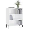 VidaXL Armoire à étagères blanc brillant 69,5x32,5x90 cm 828374