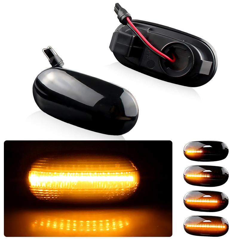 2PCS LED Turn Signal Lamps Side Marker Blinker Lights For Mitsubishi Triton/L200 2005-2015 Pajero Montero Sport Nativa 2008-2016Turn Signal 2