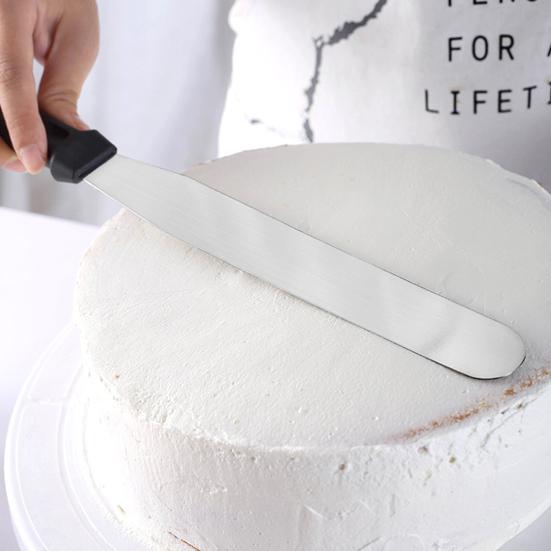 3Pcs Icing Spatula Set Stainless-Steel Offset Spatula Angled Cake Spatulas with Ergonomic Handle Easy To Clean Cake Spatulas Frosting Smoother