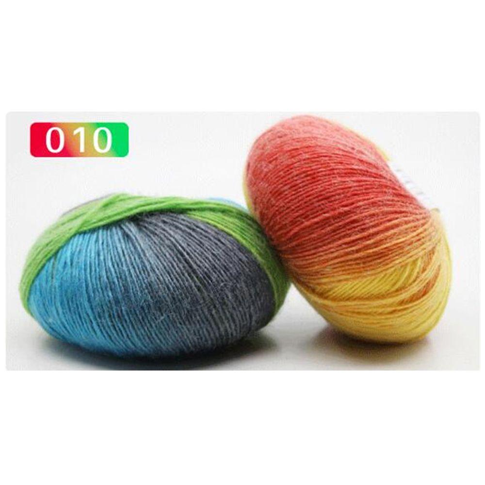 Высококачественный мягкий шарф 50 г для вязания своими руками, радужная пряжа для плетения, ручное вязание, шерстяная пряжа, крючок