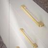 Furniture Decorative Handle Long Square Brass Dressers Knob Simple Bedside Cabinet Pull Wardrobe Handle Easy to Install