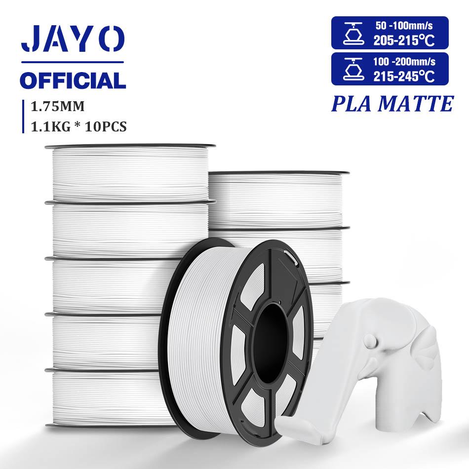 JAYO 3D Filament 1.75mm PLA / PLA Plus / PLA Meta/ Silk PLA+/PLA Matte 3D Prnter Filament 1.1KG For FDM Multicolor Set 10Rolls