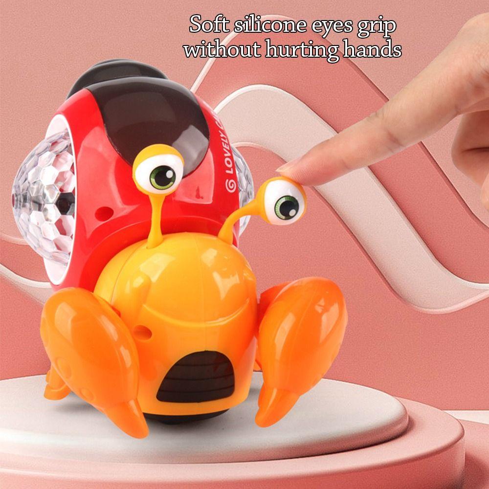 Musical Musical Light Toy Snail Baby Dancing Toy Cartoon Crawling Crab Toy