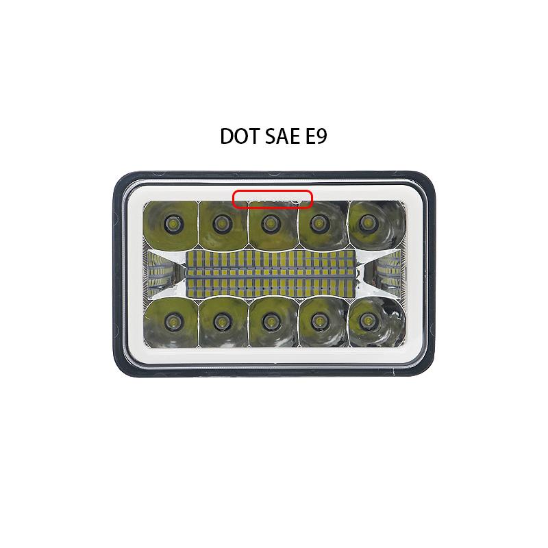 4X6 Автомобильная светодиодная фара, указатель поворота, ДХО, водонепроницаемая, 60 Вт, H4, фара для грузовика, внедорожника, 4WD, трактора, DRZ400, мотоцикла, квадроцикла, UTE