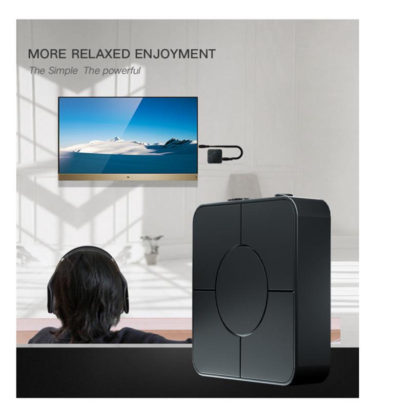 2-в-1 беспроводной Bluetooth-совместимый передатчик 5.0, приемник, аудиоадаптер, усилитель для наушников