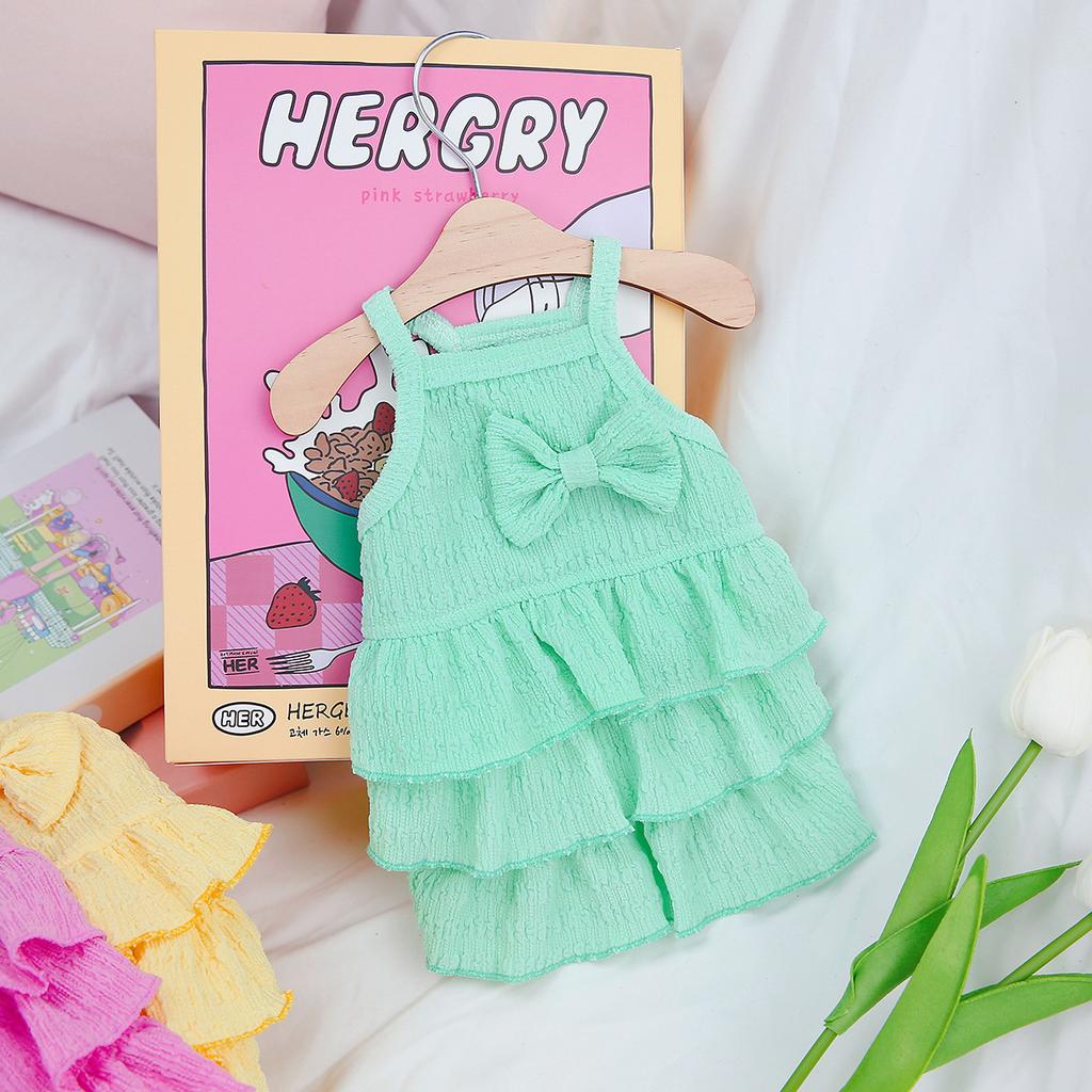 New Pet Clothes Spring and Summer Dog New Skirt Dog Clothing Teddy Small Dog Skirt Candy-colored Layered Skirt