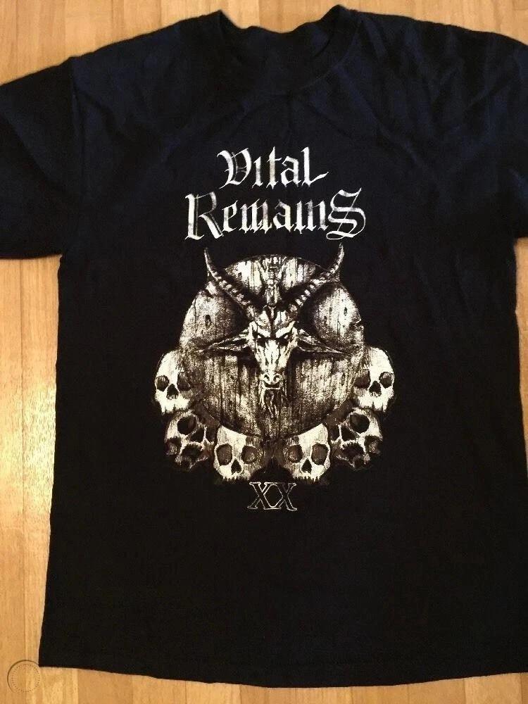 New Vital Remains Tee Shirt For Men Heavy Cotton Black All Size KK2646