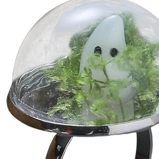 Ghost Necklace Glow-in-the-Dark Ghost In Bottle Pendant Necklace And Earrings