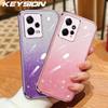 KEYSION Роскошный чехол-бампер с покрытием и блестками для Redmi Note 12 Pro 4G 12 Pro+ 5G, прозрачный мягкий TPU, противоударный чехол для Redmi Note 12 4G 5G