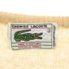 Lacoste Винтажный шерстяной трикотаж 70-х годов с длинным рукавом и V-образным вырезом, 3 бежевых свитера, мужской, б/у
