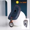 Car Key Case Cover for BMW 3 5 Series X1 X2 X3 X4 X5 X6 X7 F30 F90 F10 G30 G60 E60 F48 F39 E70 F15 F16 325li 530 Suede Keychain