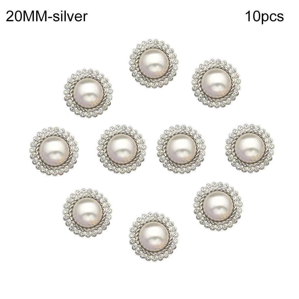 Handmade Needlework DIY Shiny Rhinestone Sewing Accessories Shirt Buttons Pearl Clothing Buttons