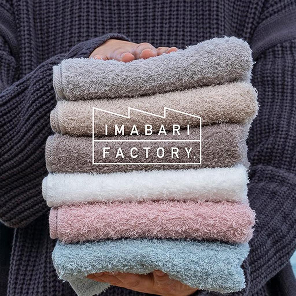 Imabari Factory Imabari Towel Certified Face Towels, Made In Japan, Smoky Pink, Approx. 80 X 34 Cm, Set of 4