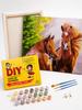 Paint by Numbers with Frame Pictures for Painting - Wild Horses 50X40