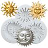Sun Moon Face Silicone Mold Ramadan Eid Mubarak Fondant Molds Cake Decorating Tools Cupcake Topper Candy Sugar Craft Gum Paste Polymer Clay