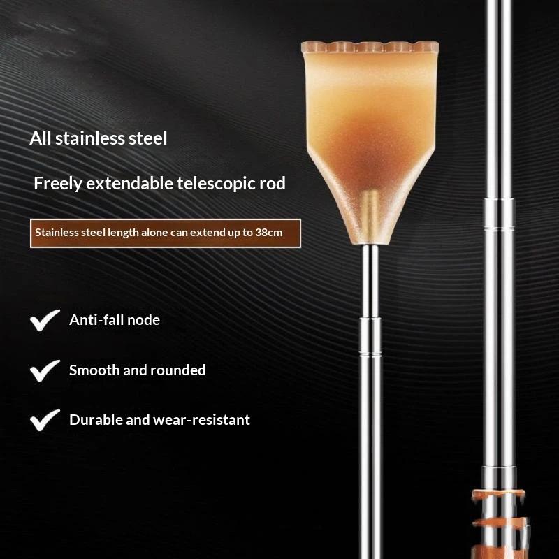 This Portable, Retractable Back Scratcher Features A 360-Degree Rotating Massage Ball On The Handle.