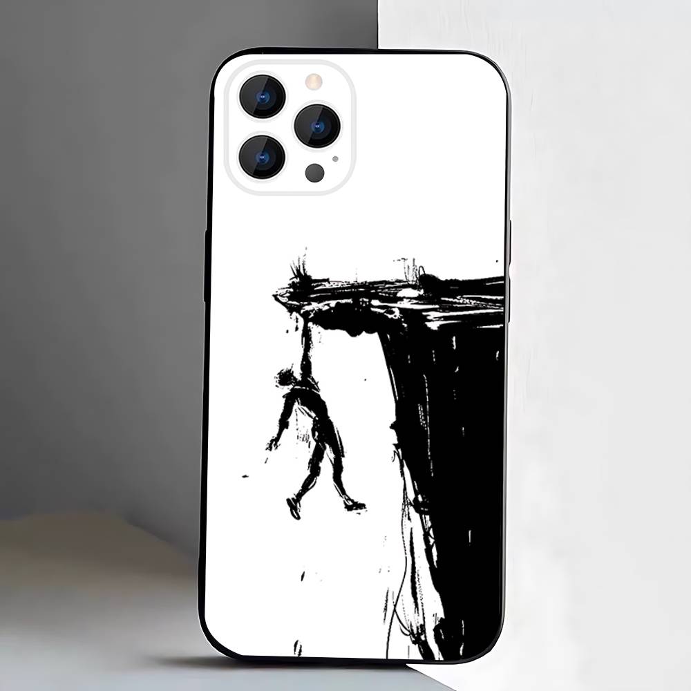 Чехол для телефона скалолазный силиконовый мягкий для IPhone 17,16,15,14,13,12,11,Pro,Max,Plus,E,Air,Mini Черный
