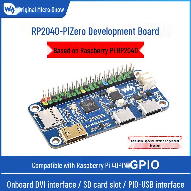 Отладочная плата MicroSnow RP2040-PiZero с двухъядерным процессором и совместимостью с 40-контактным GPIO Raspberry Pi 4