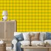 Yellow Checkered Wallpaper for Living Room and Bedroom 50x1000