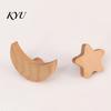 Adhesive Wood Hangers Wooden Wall Hook, Cartoon Decorative Space Saving Hanger, Modern Organizers Two Installation Ways Organizer for Bedroom