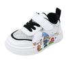 Summer Autumn Kids Toddler Shoes Cartoon Leather Low Top Sneakers For Boys Girls White Casual Walking Trainers
