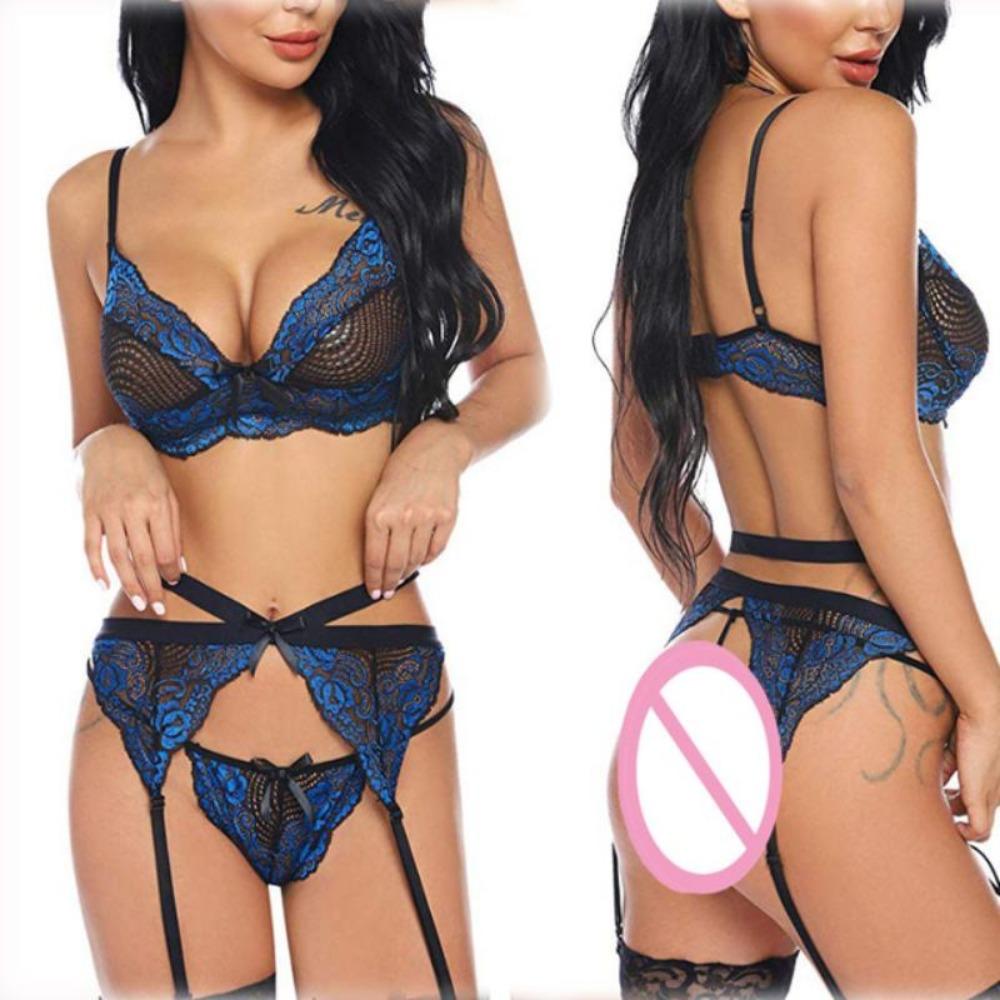 S-3XL Women Sexy Lingerie Set Erotic Underwear Sleepwear Costumes G-string Porno Sex Female Erotic Apparel Cosplay Lingerie