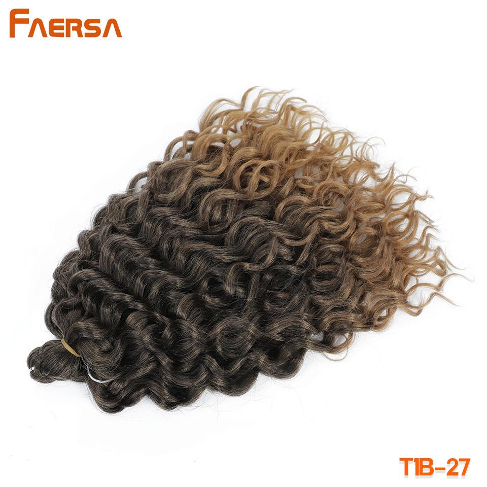 Волосы Ocean Wave Crochet Deep Wave Hawaii Curl Crochet Braids Синтетические косички Наращивание волос Ombre Blonde 18 дюймов Африканские кудри