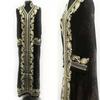 Black Farasha Moroccan Long Gown Caftan Dubai Kaftan Abaya Islamic Dress Velvet