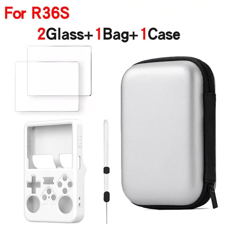 Hard EVA Shell Carrying Case Custom Fit R35S R36S Handheld Game Console Shockproof Protective  Cover  Organizer  Pouch