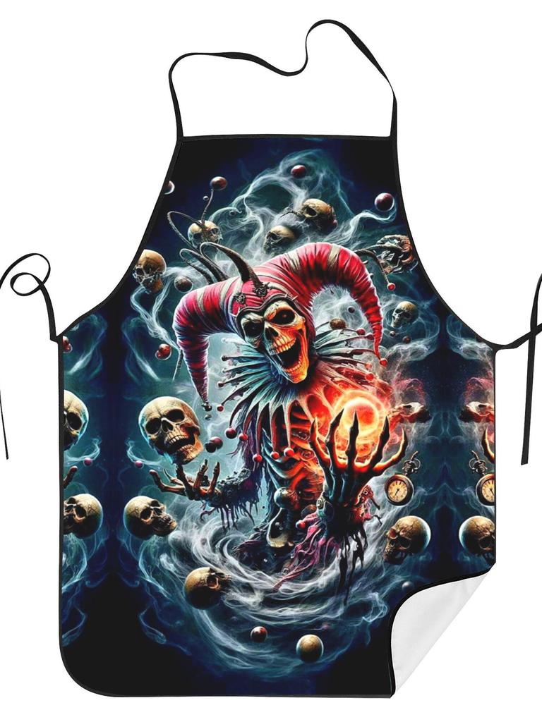 Skull Apron Cook Restaurant Printed2D Print Design