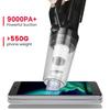 9000PA всасывающий пылесос высокой мощности 4000 мАч для автомобилей собачья шерсть домашних животных пылесос толкатель малошумный пылесос