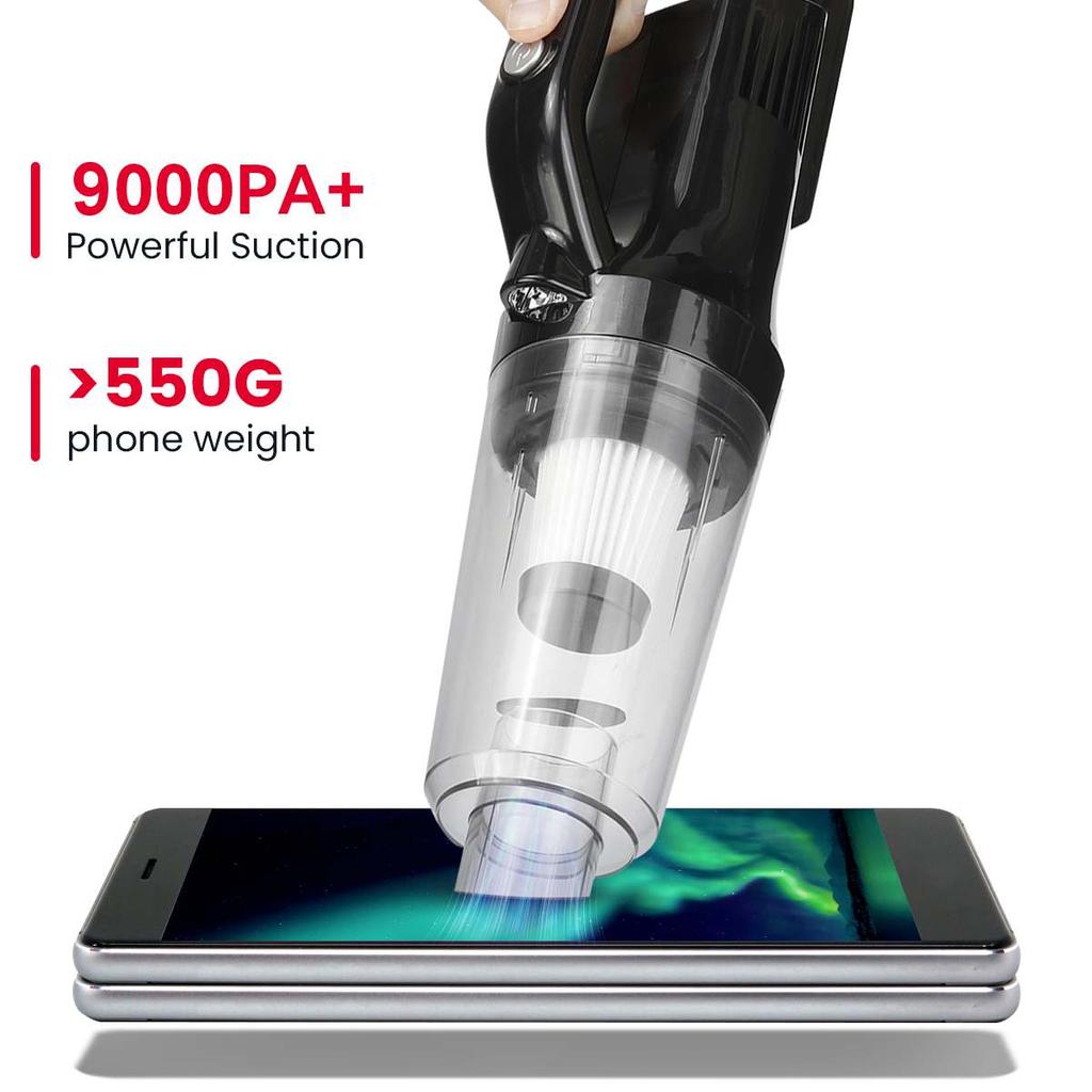 9000PA всасывающий пылесос высокой мощности 4000 мАч для автомобилей собачья шерсть домашних животных пылесос толкатель малошумный пылесос