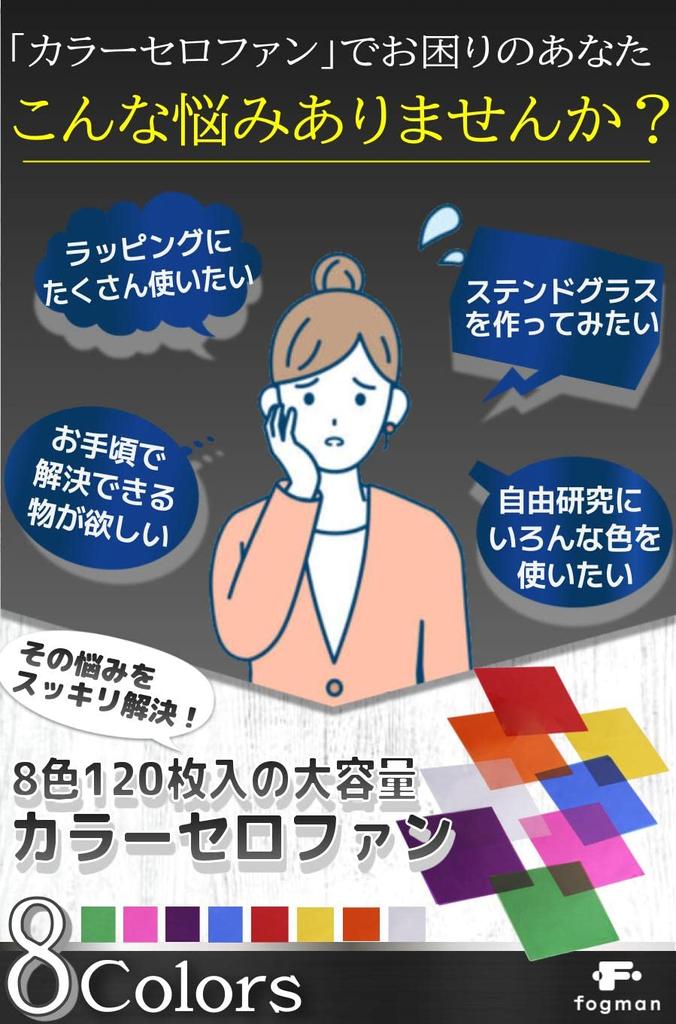 Лист целлофана fogman Целлофановая оберточная бумага для поделок Прозрачная цветная бумага 8 цветов Набор из 120 шт. (20,5 20,5см)