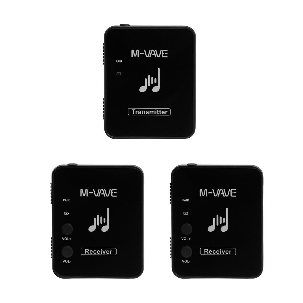 Compact Wireless Earphone System - High Resolution Audio 5 Sets Supported Collar-clip Microphone Transmitter